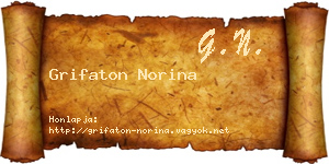 Grifaton Norina névjegykártya